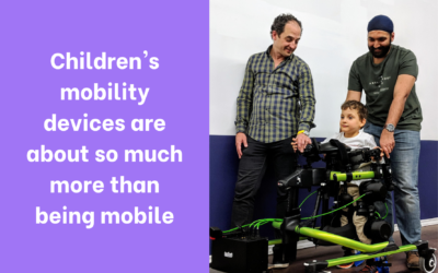 Children’s mobility devices are about so much more than being mobile