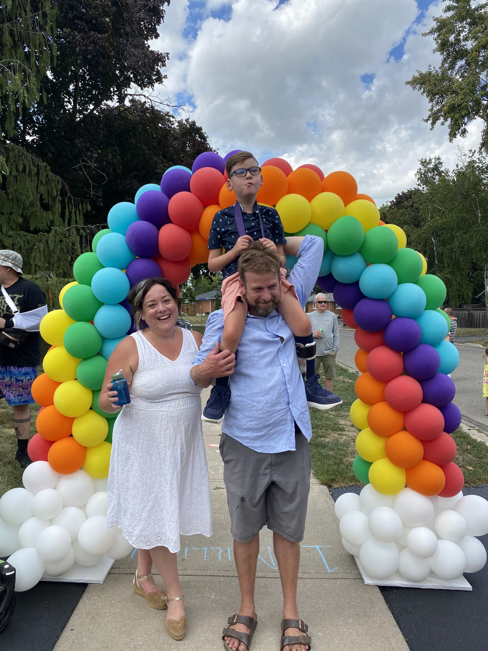 Mitch with his parents